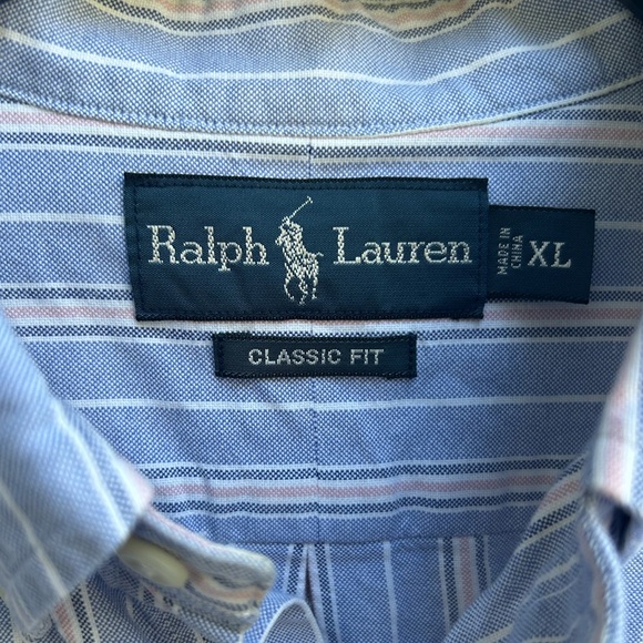Polo by Ralph Lauren Mens Long Sleeve Button Down Striped Shirt. Size XL - Picture 3 of 5